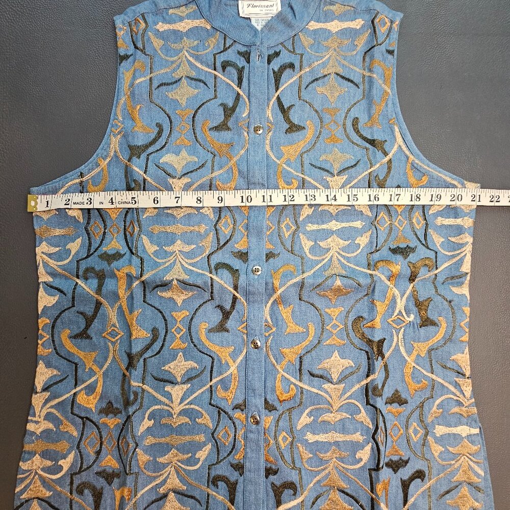 Vintage Florissant Denim Vest